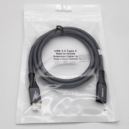 PARAFLIP USB-C Extension Cable (USB 3.2, 20 Gbps, 100W)