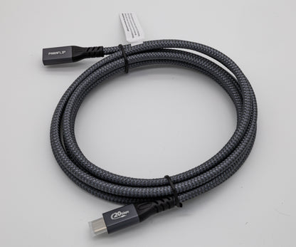 PARAFLIP USB-C Extension Cable (USB 3.2, 20 Gbps, 100W)